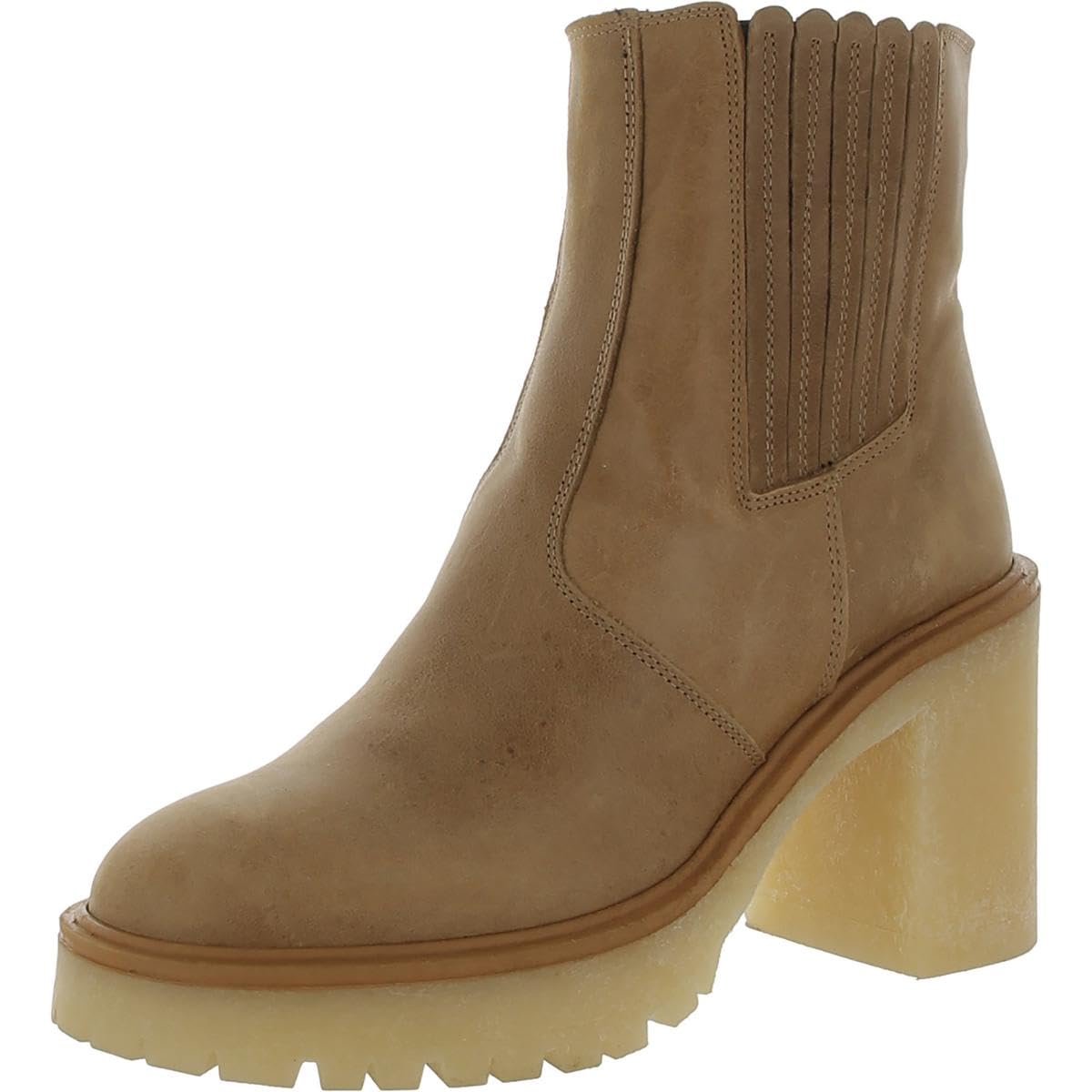 Free People Women's Leather Ankle Boots - Stylish & Comfortable for Fall & Winter Fashion, Casual Outings & Office Wear