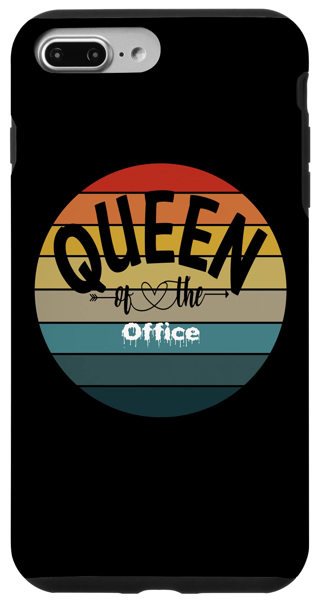 iPhone 7 Plus/8 Plus Shockproof Case - Elegant Office Queen Design with Slim Protection | Perfect for Business Professionals & Daily Commute