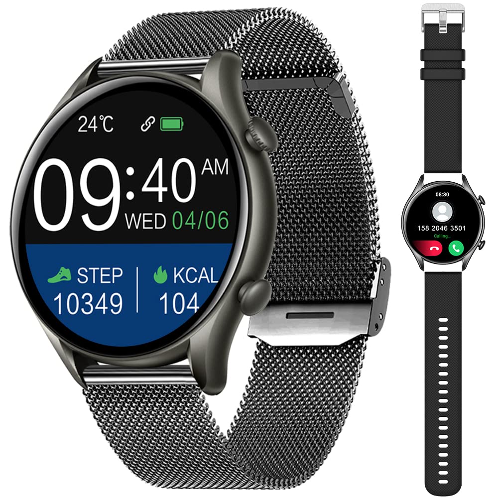 Smart Watch for Men with Heart Rate Monitor - Fitness Tracker for Android & iOS - Workout & Daily Use