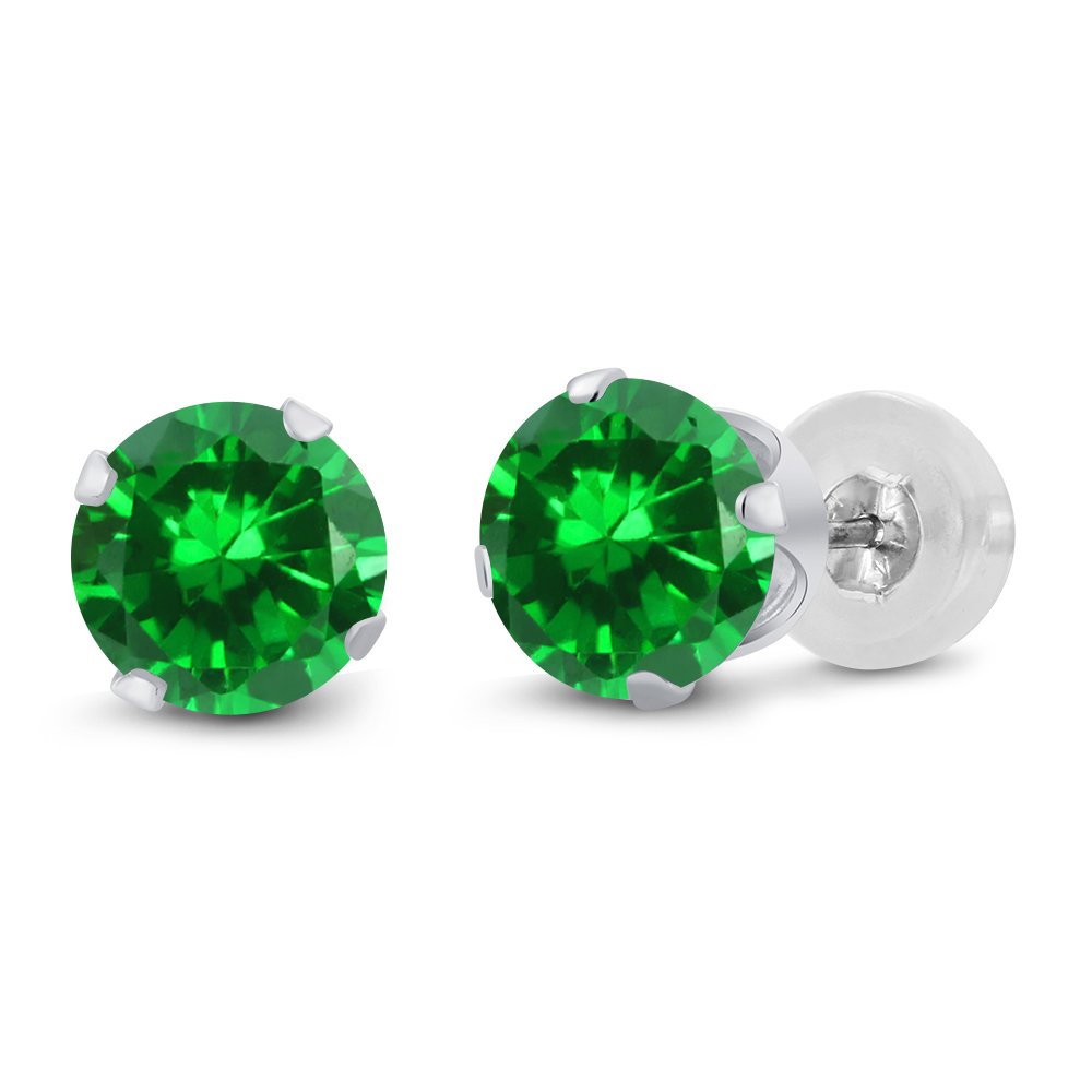 14K Gold Birthstone Stud Earrings for Women & Men | Round 6MM Gemstone Solitaire Earrings | Perfect Gift for Anniversary, Birthday & Special Occasions