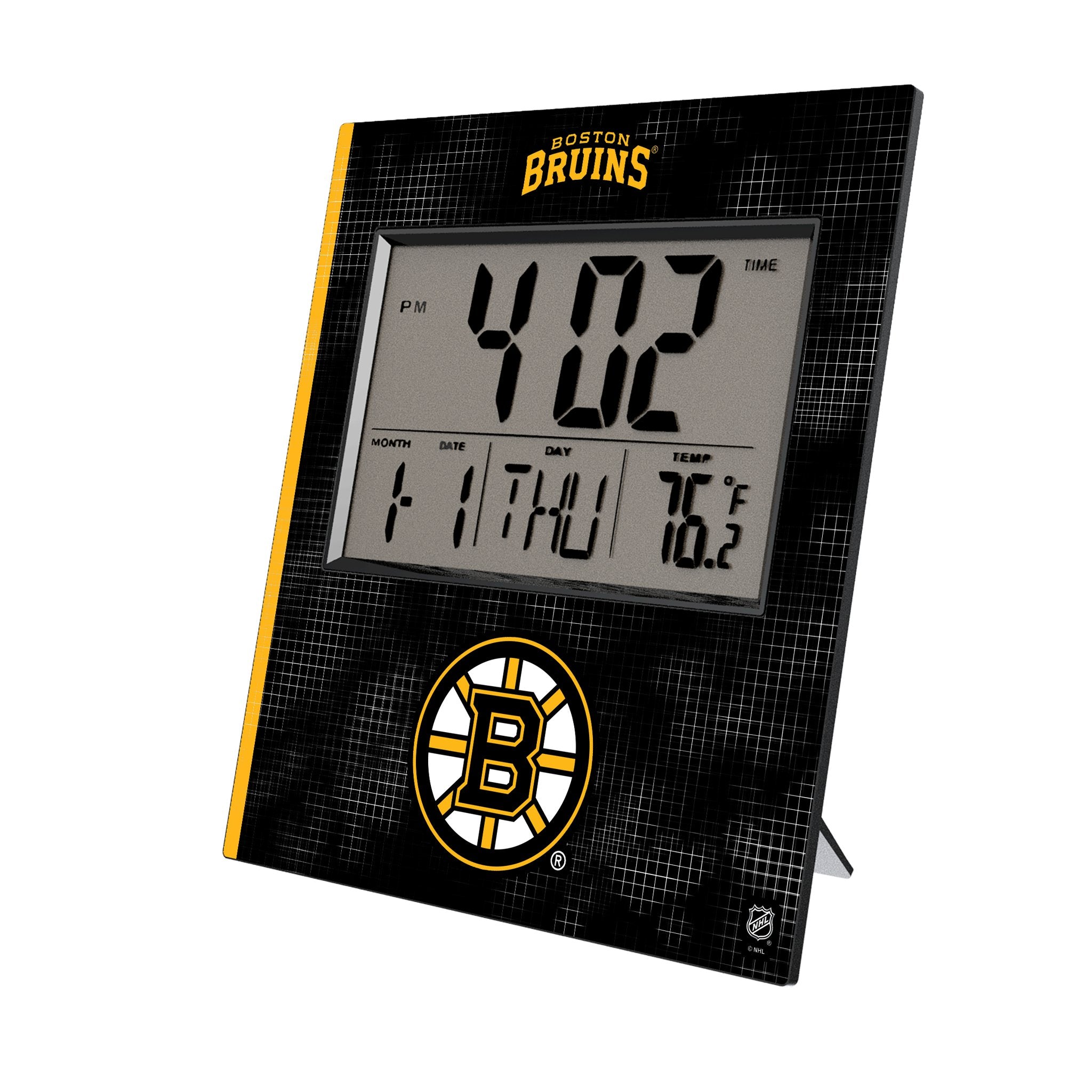 Boston Bruins NHL Hockey Team Hatch Wall Clock - Perfect for Home, Office, and Game Room Decor