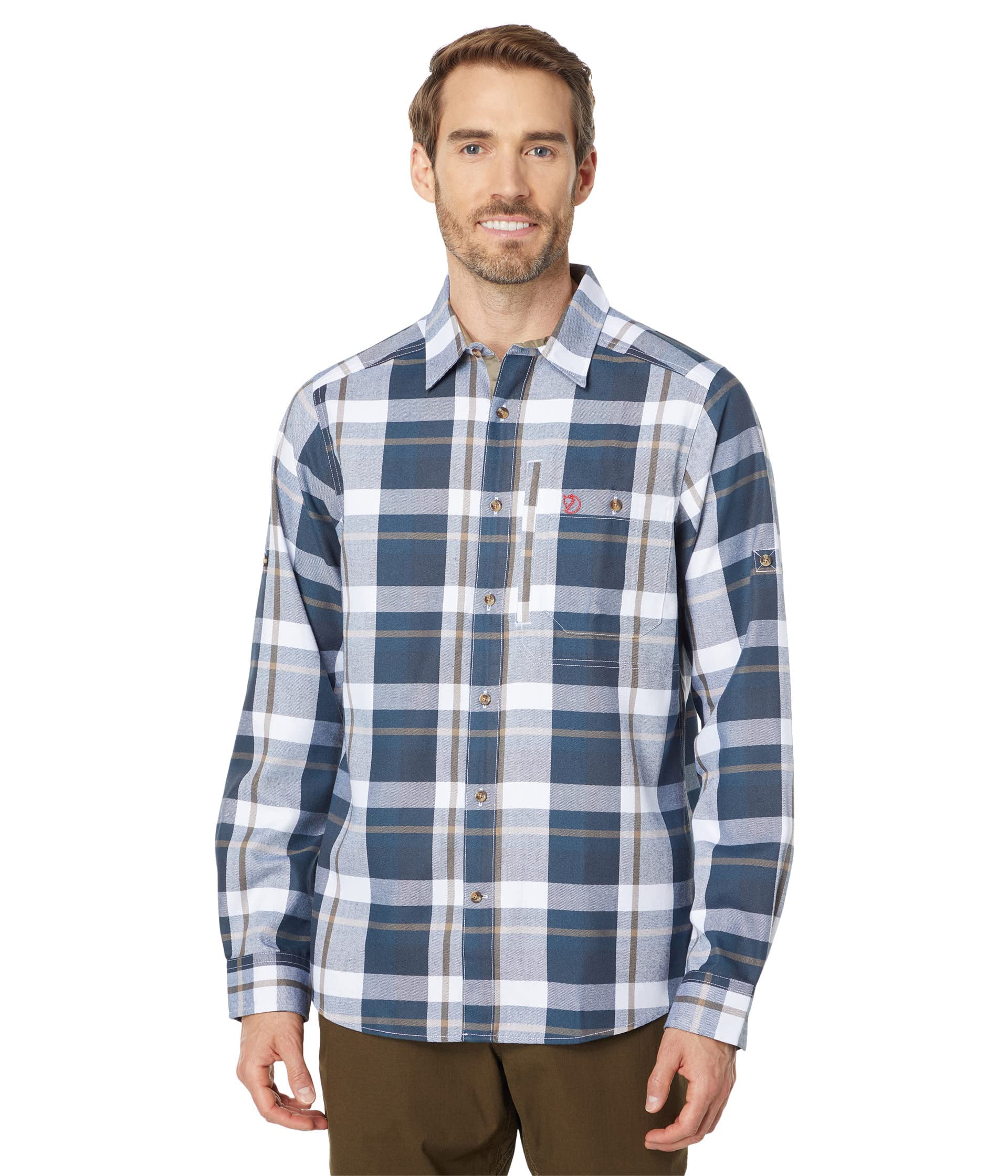 Fjällräven Men's Fjallglim Shirt - Lightweight Outdoor Hiking & Travel Button-Up Shirt for Adventure & Casual Wear
