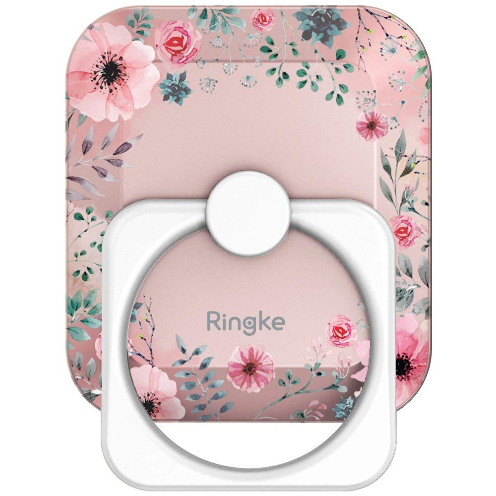Ringke Square Ring 360° Rotating Grip Holder with Kickstand - Universal Phone Stand for iPhone, Samsung & More | Car Mount, Desk Stand & Hands-Free Viewing (Model: RSR 7)