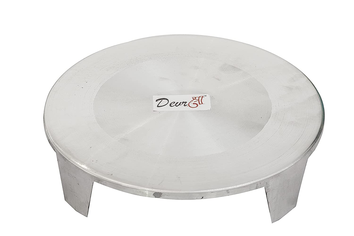 Premium TGS 10-Inch Aluminum Chakla Roti Maker & Rolling Board - Silver | Durable & Non-Stick Indian Bread Making Surface for Chapati, Paratha, Puri | Perfect for Home Kitchens & Professional Chefs