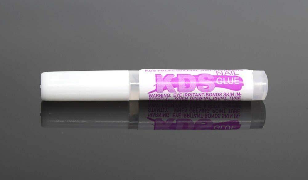 KDS Nail Super Adhesive Bond Tip Glue - Strong Acrylic Nail Glue for Artificial Nail Tips - Perfect for Salon, Home Manicures & Nail Extensions