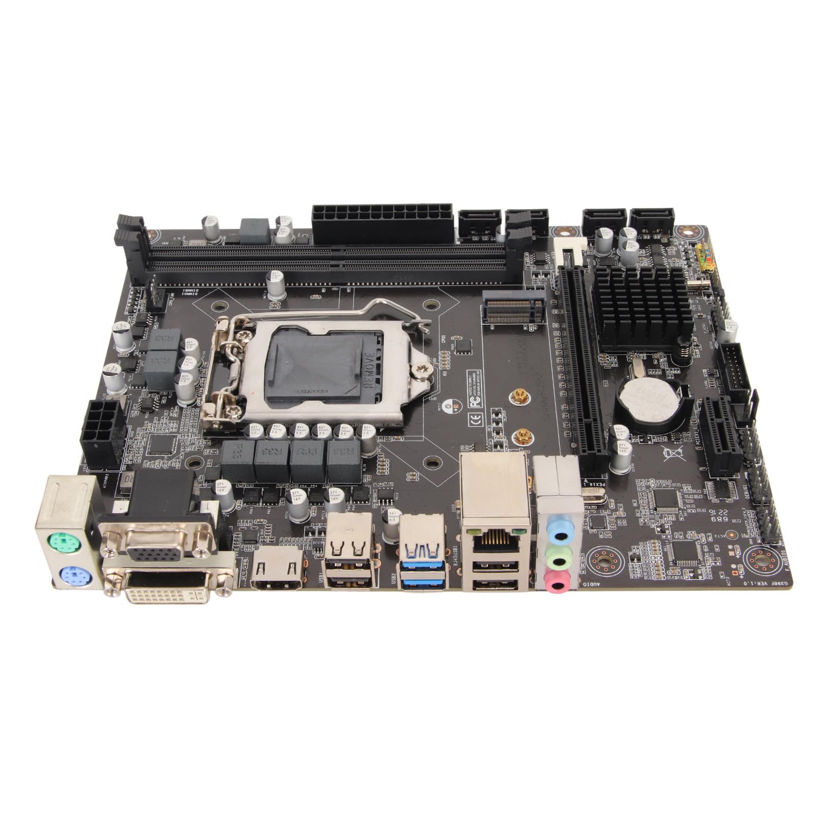 CIGIGLOW H310 Micro ATX Motherboard for LGA 1155 CPU - DDR4 RAM, PCIe x16/x1 Slots, NVMe M.2, SATA 6Gbs, USB 3.0/2.0 - Perfect for Gaming PC & Office Desktop Builds