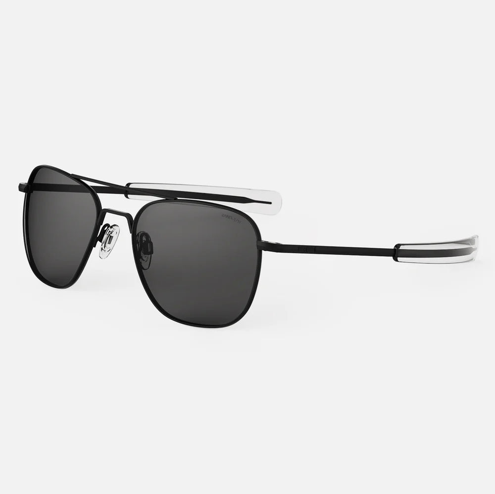 Aviator Sunglasses Matte Black & American Grey - Polarized UV Protection for Men & Women - Perfect for Driving, Travel, and Outdoor Activities