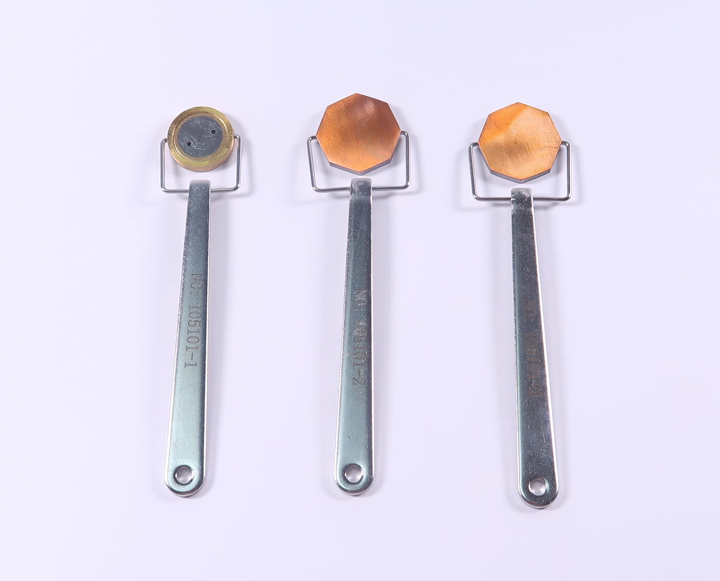 Magnetic Particle Testing Kit - 3-Piece Pie Gauge Set with Magnetic Field Indicator for Weld Inspection | NDT Equipment for Metal Flaw Detection in Industrial & Automotive Applications