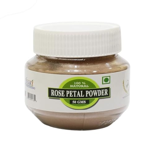 RAINTECH HERBALS Pure & Natural Double Filtered Rose Petal Powder for Skin Care - Face Mask for Brightening, Tan Removal & Glowing Complexion (200g) | DIY Facial Treatment, Spa Day, Bridal Beauty Routine