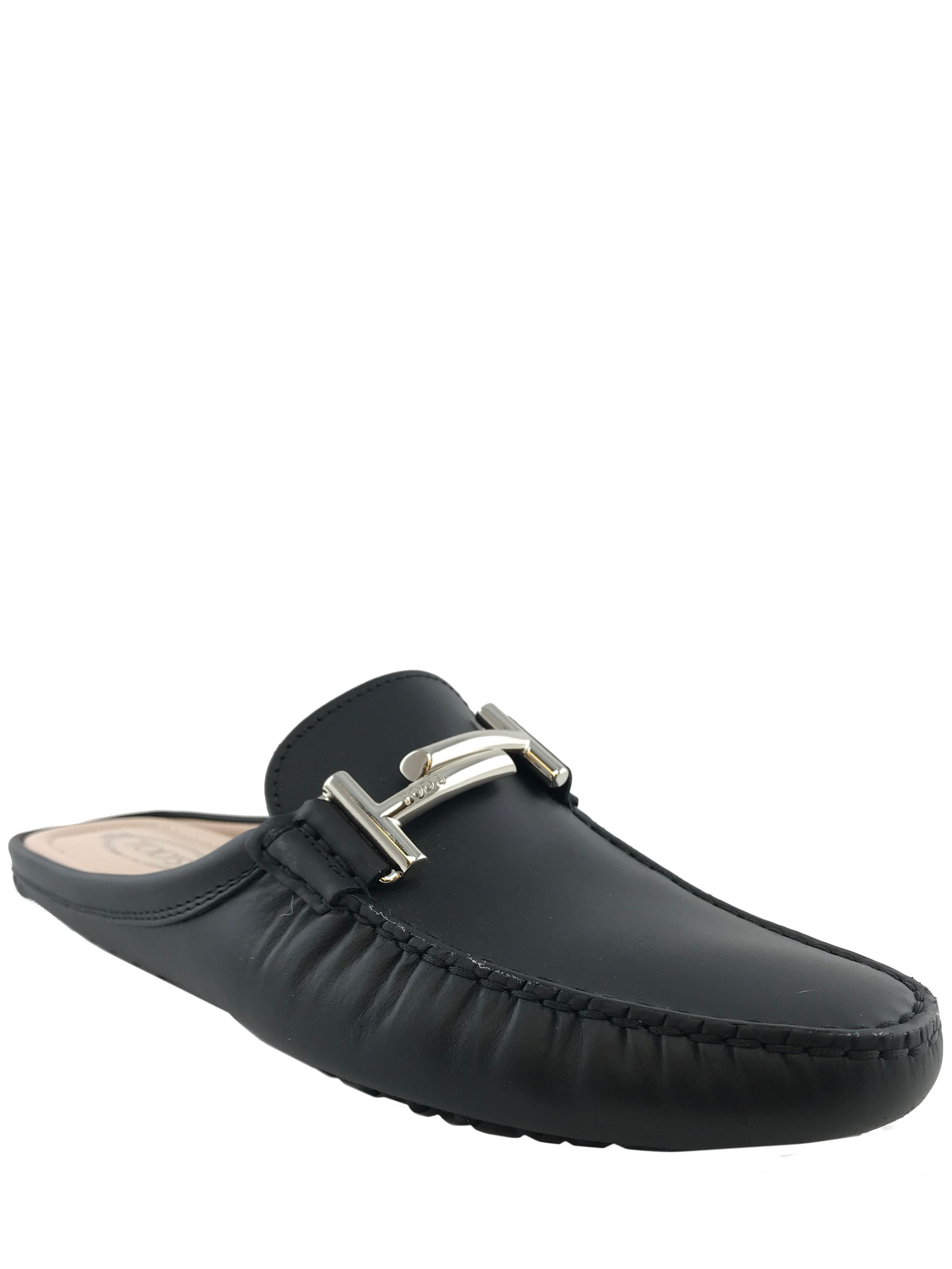 Tod's Gommino Leather Backless Driving Loafers for Women - Size 7 US | Comfortable Slip-On Shoes for Casual Wear, Driving & Travel