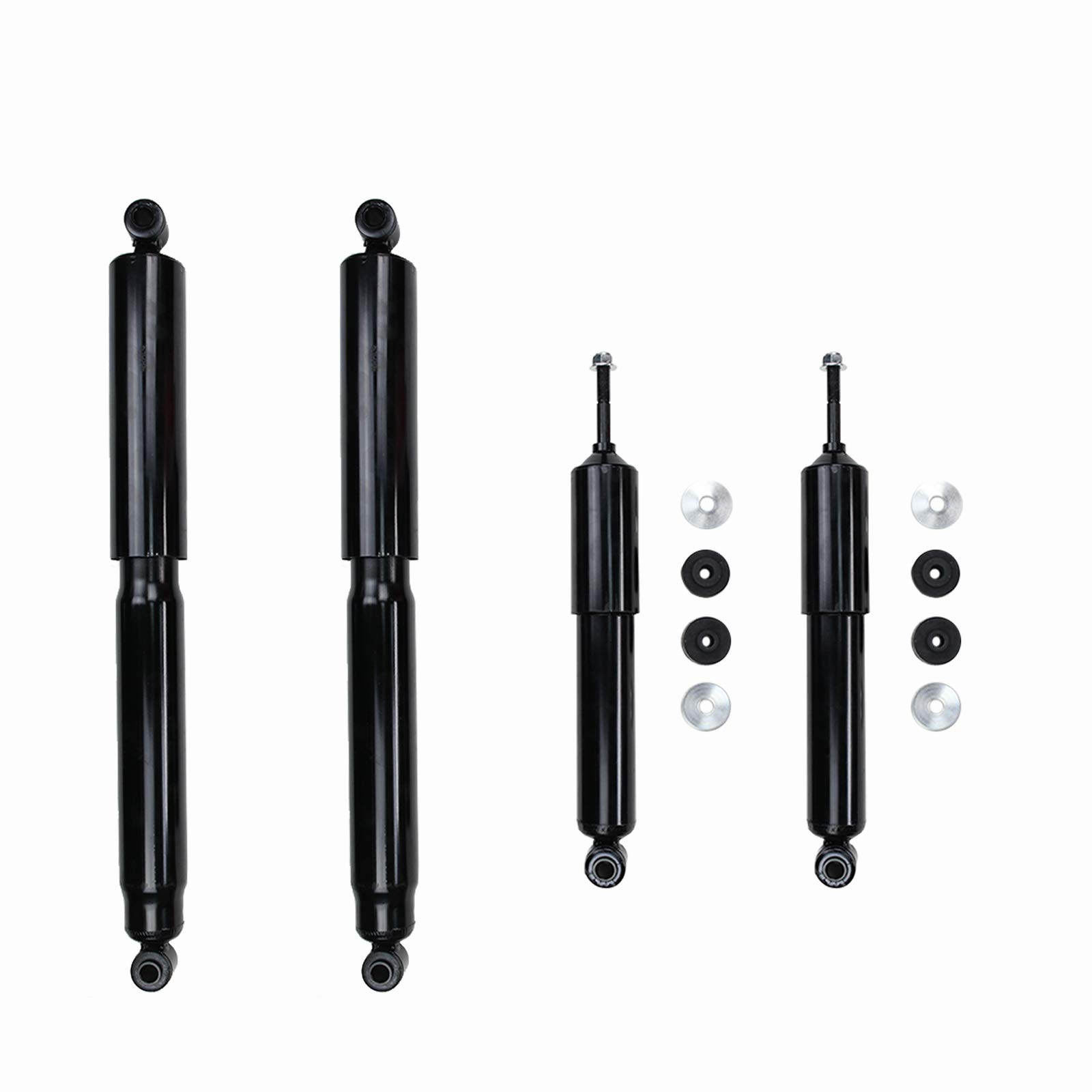 BROSCONE 4-Piece Full Suspension Kit - Shocks & Struts Compatible with 1994-2001 Dodge Ram 1500 (Models A0351 & A0355) | Smooth Ride for Off-Roading, Towing & Daily Commuting