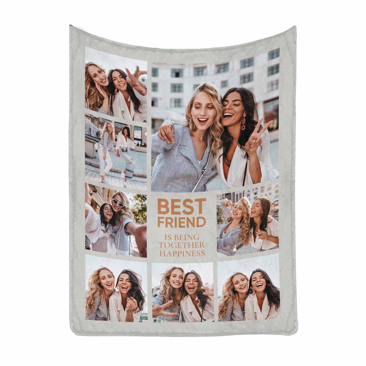 MyPupSocks Personalized Best Friend Blanket - Custom BFF Gift for Long Distance Friendship, 40x50 Soft Throw for Girls, Birthday, Cozy Nights, Movie Evenings, and Dorm Room Decor