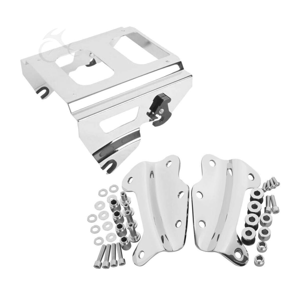 TCMT 4-Point Docking Hardware Luggage Rack for Harley Touring 2009-2013 (Style F) - Heavy-Duty Motorcycle Cargo Carrier for Long Rides & Road Trips