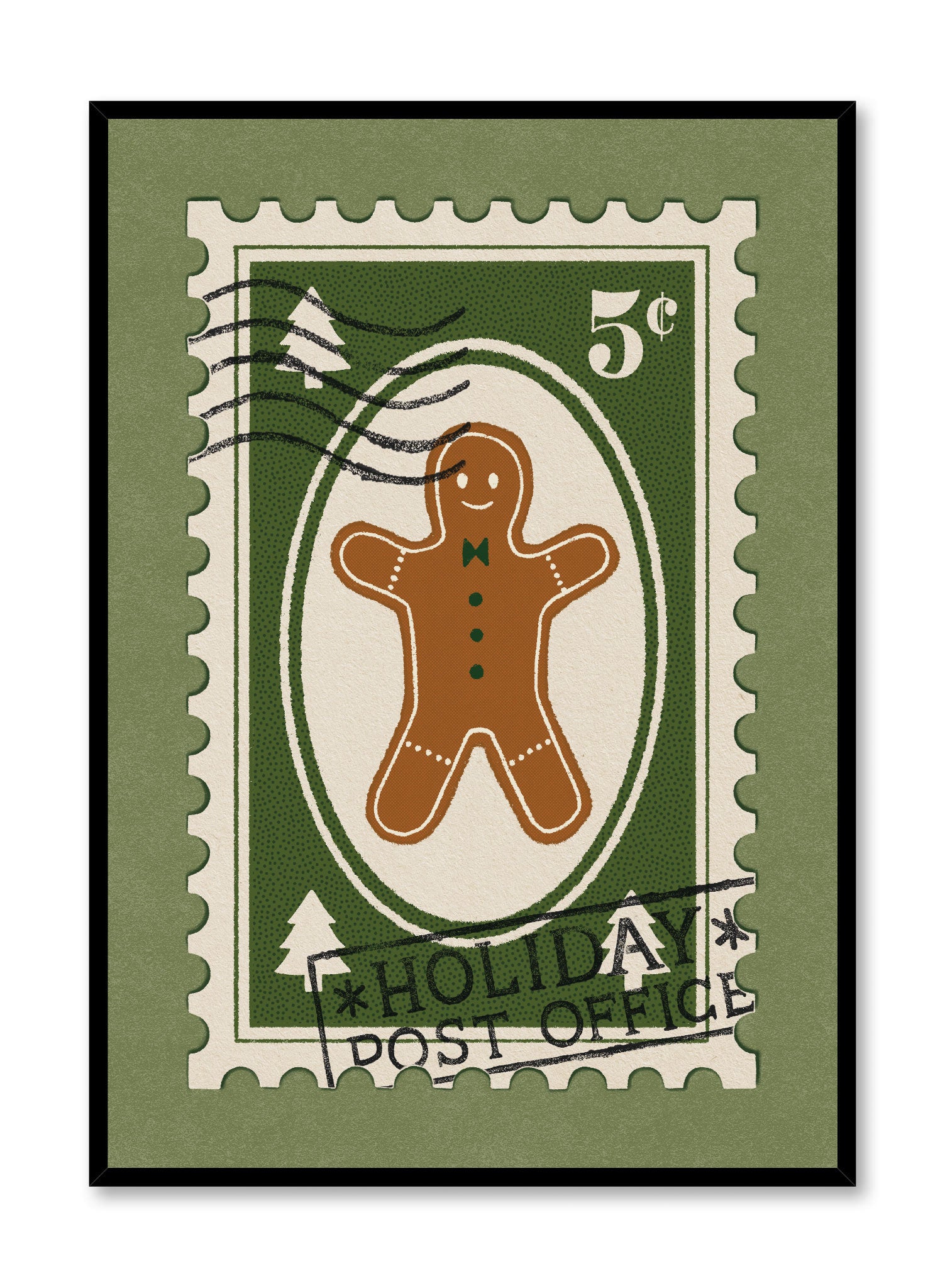 Gingerbread Christmas Poster - Festive Holiday Wall Art for Home & Office Decor - Perfect for Holiday Parties, Gifts & Seasonal Cheer