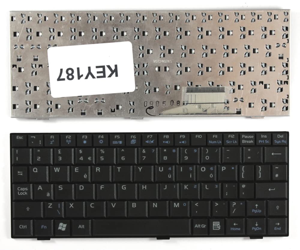 Black UK Layout Replacement Laptop Keyboard for Asus Eee PC 701 - Perfect for Typing, Coding & Office Work