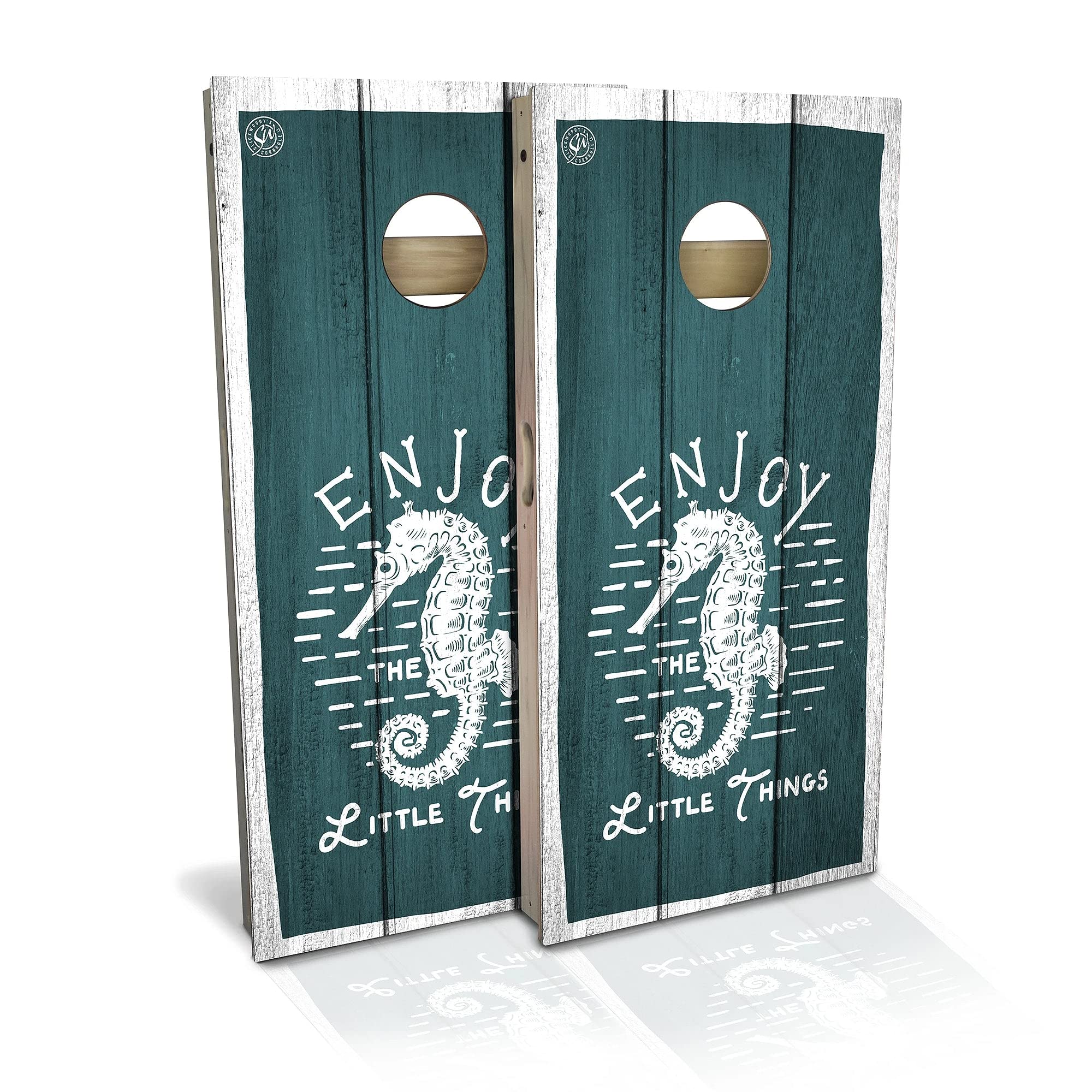 Premium Cornhole Board Set with 2 Boards & 8 Bags - Regulation Size Outdoor Bean Bag Toss Game for Backyard, Tailgating & Parties - Includes Carrying Case & Accessories