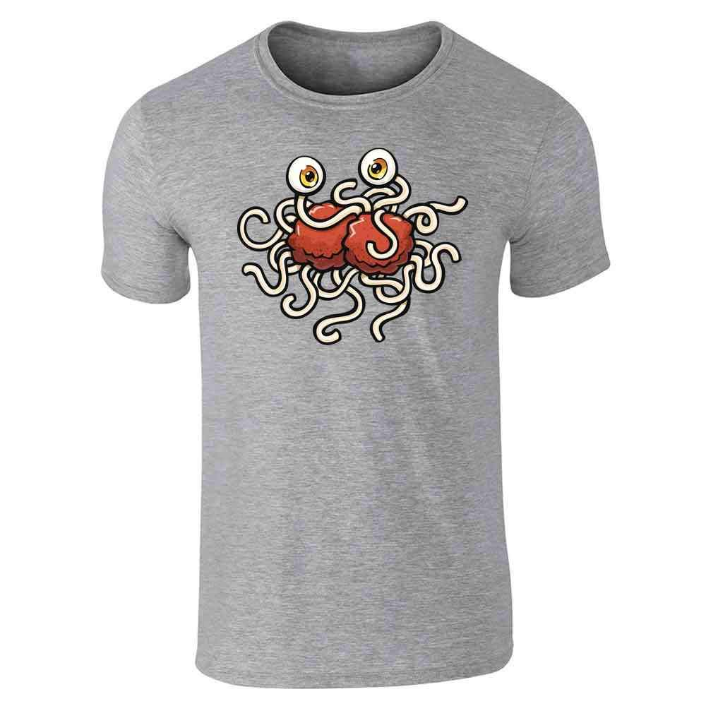 Pop Threads Church of The Flying Spaghetti Monster Funny Graphic T-Shirt for Men - Casual Wear, Cosplay & Geek Culture Outfit