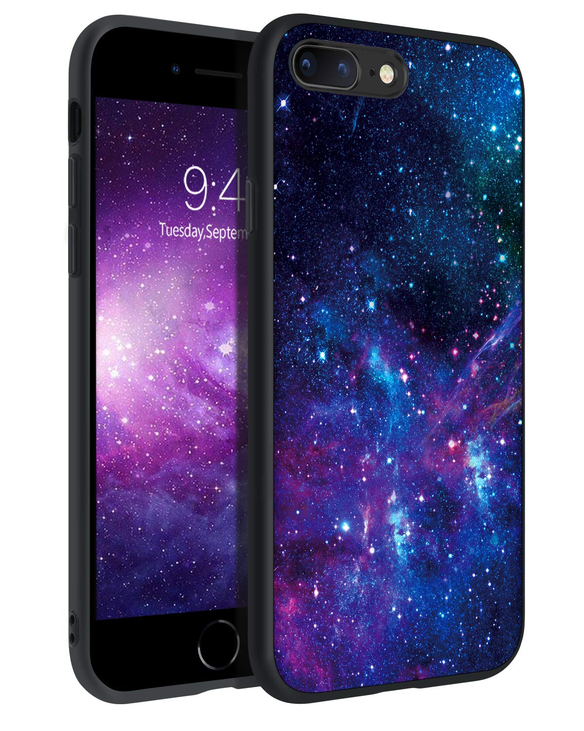 BENTOBEN Slim Glow in The Dark iPhone 8 Plus/7 Plus Case - Shockproof Flexible TPU Bumper Cover with Anti-Scratch & Non-Slip Protection for 5.5