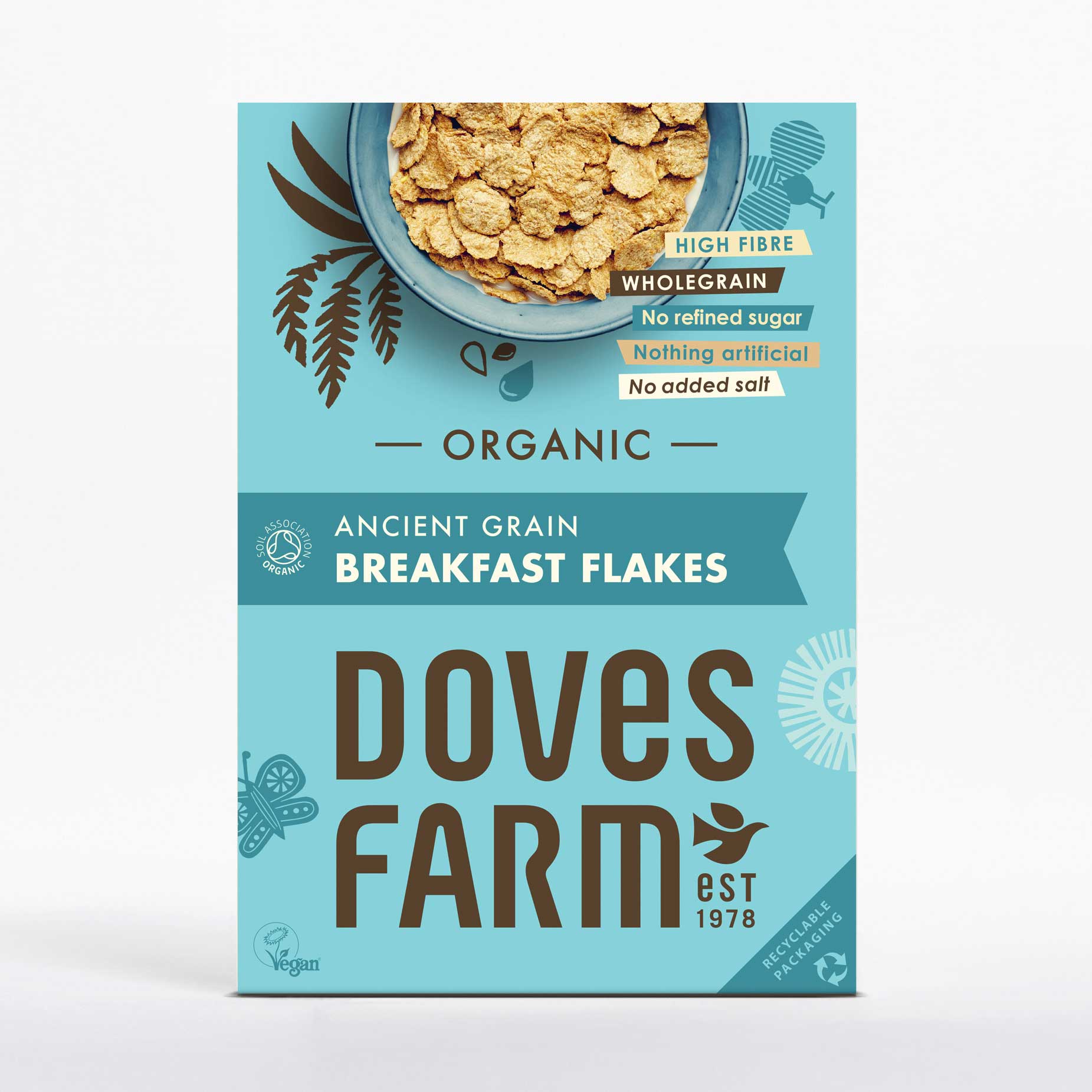 Doves Farm Freee Organic Gluten-Free Cereal Flakes - Healthy Breakfast & Snack for Kids & Adults