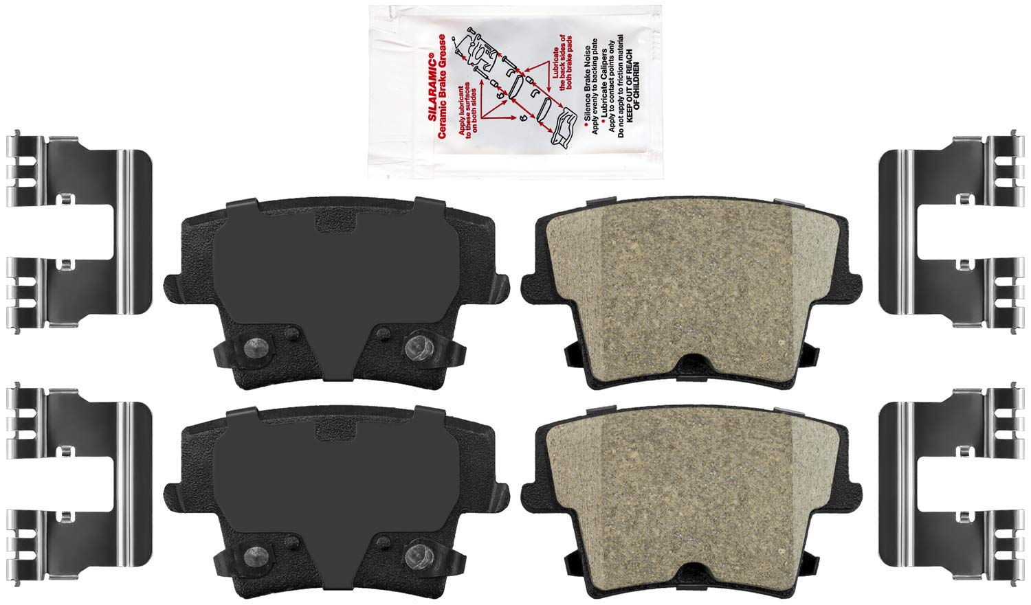 High-Performance Disc Brake Pad Set for Dodge Charger Challenger 300 Magnum - Front & Rear Brake Pads Replacement - Perfect for Daily Driving & Performance Upgrades