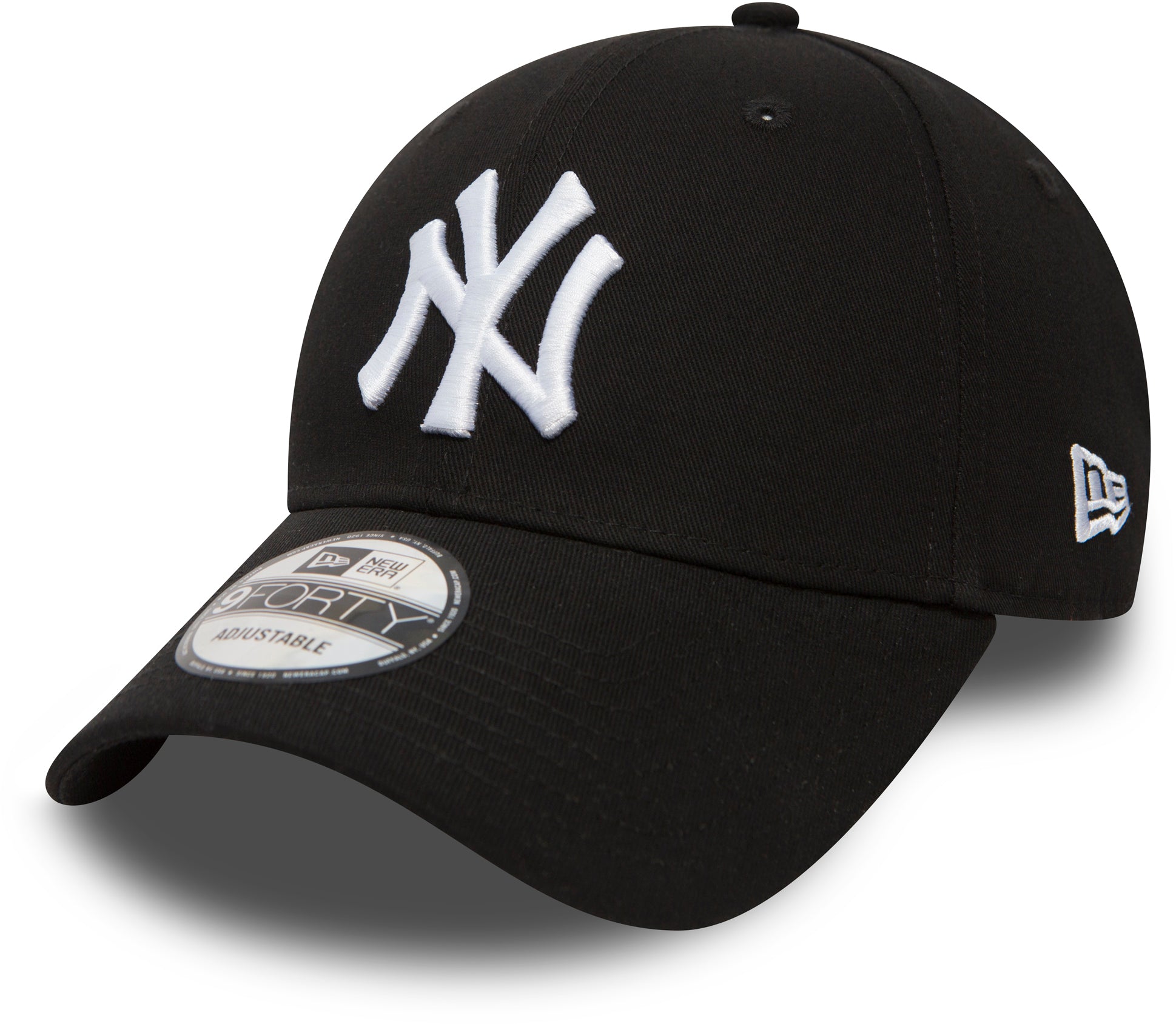 New York Yankees New Era 9Forty League Basic Black Baseball Cap - Adjustable Snapback Hat for Men & Women - Perfect for Baseball Games, Streetwear & Casual Outfits