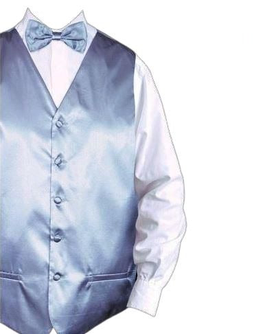 DANIEL ELLISSA Women's VS801 Silver Solid Vest Set - Stylish Layering Piece for Office, Party & Casual Outfits