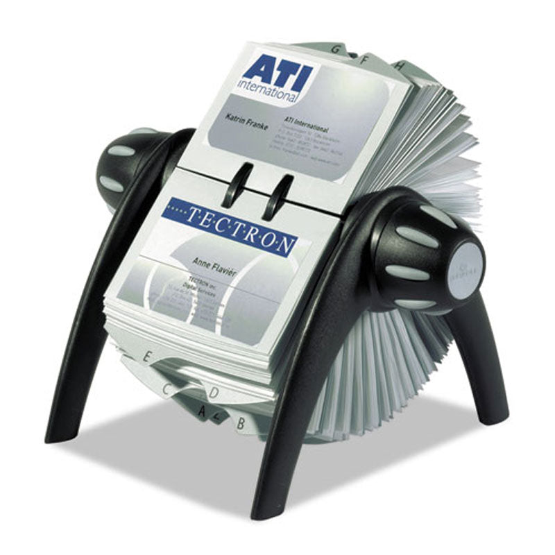 VisiFix Rotary Business Card Organizer with 200 Pockets - Perfect for Office, Home, or Professional Networking Events