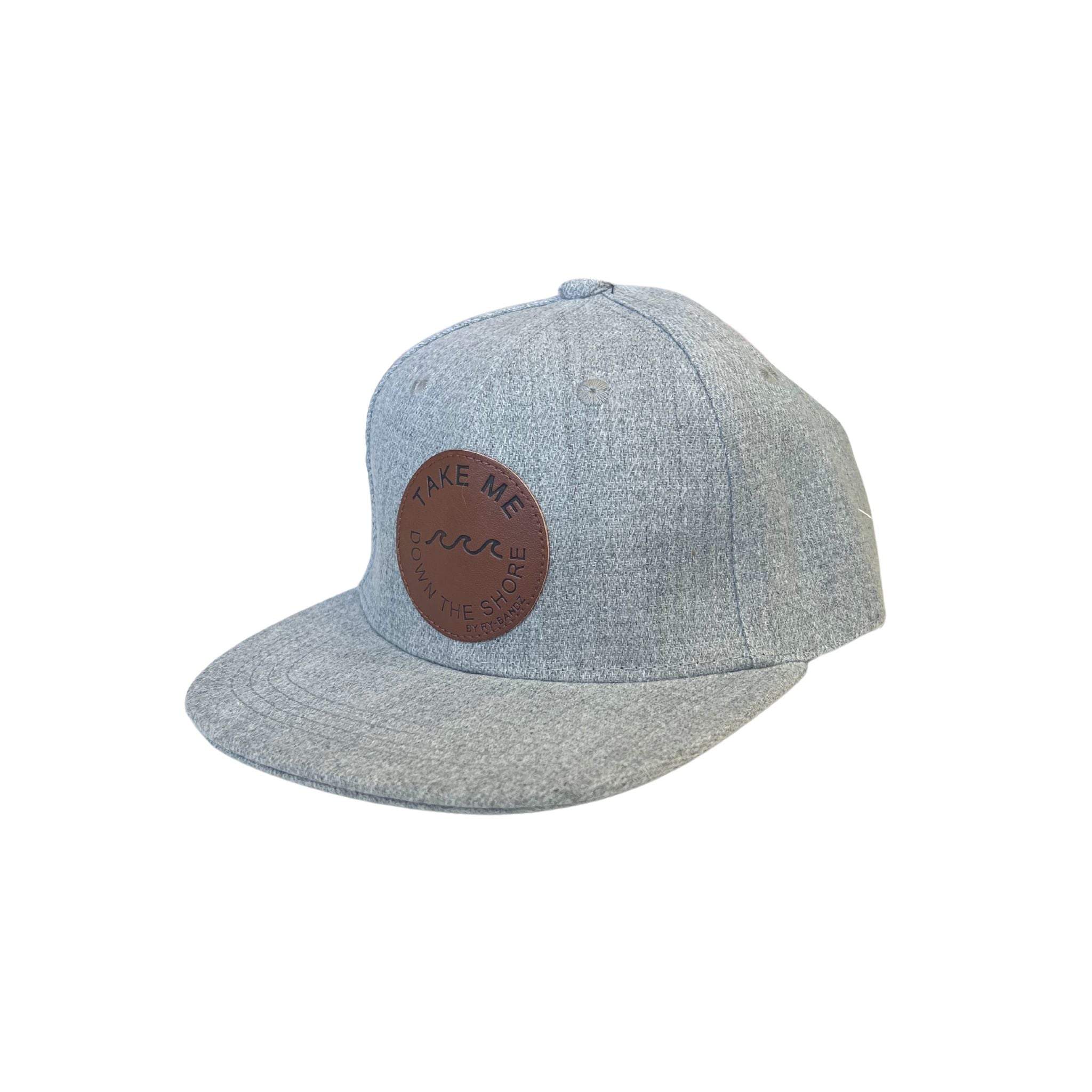 Stylish Grey Flat Brim Hat for Men & Women - Adjustable Snapback Cap for Outdoor Activities, Sports, and Streetwear Fashion