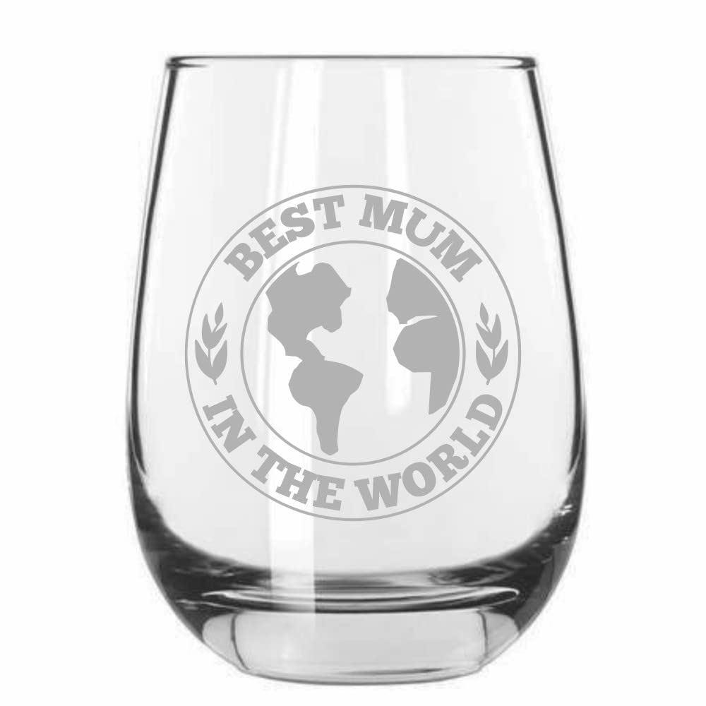 Best Mom Wine Glass 15oz - Mother's Day Gift for Women
