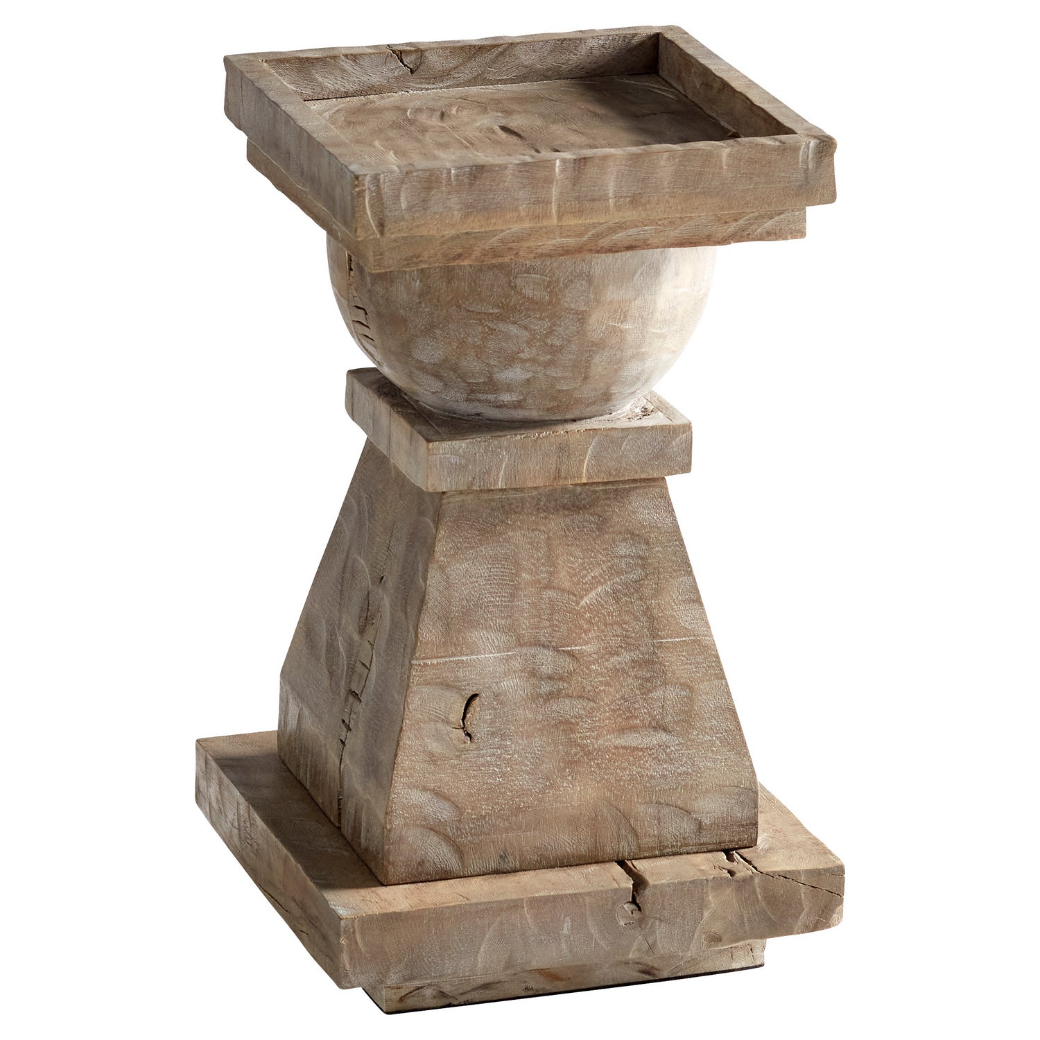 Cyan Design 11288 Small Weathered Grey Control Sculpture - Modern Home Decor for Living Room, Office & Garden