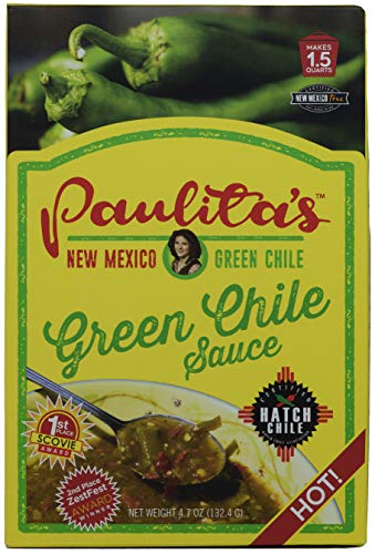 Authentic New Mexico Hatch Green Chile Hot Sauce by Paulita - Spicy Flavor for Tacos, Burritos & Southwestern Dishes - Made with Premium Hatch Chile Peppers