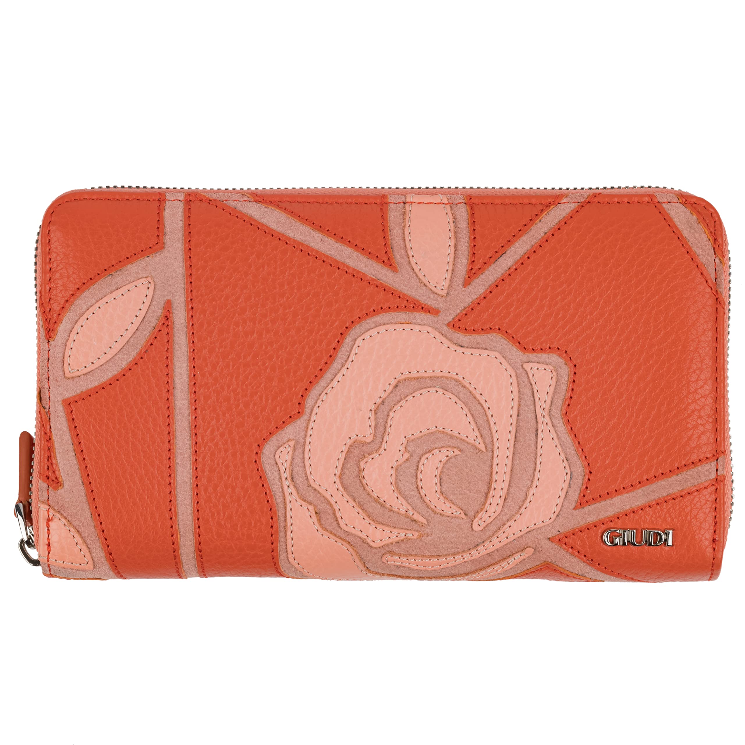 Genuine Leather Women's Wallet - Italian Made Zip Closure Clutch Purse for Women - Perfect for Everyday Use, Travel & Special Occasions