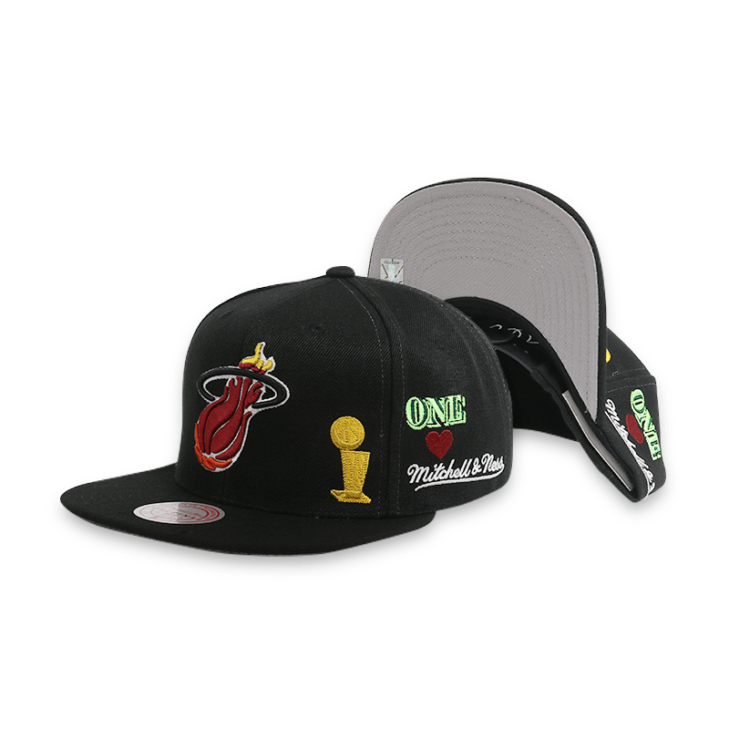 Miami Heat NBA Snapback Hat - Official Team Logo Adjustable Baseball Cap for Men & Women - Perfect for Basketball Games, Streetwear & Sports Fan Gifts