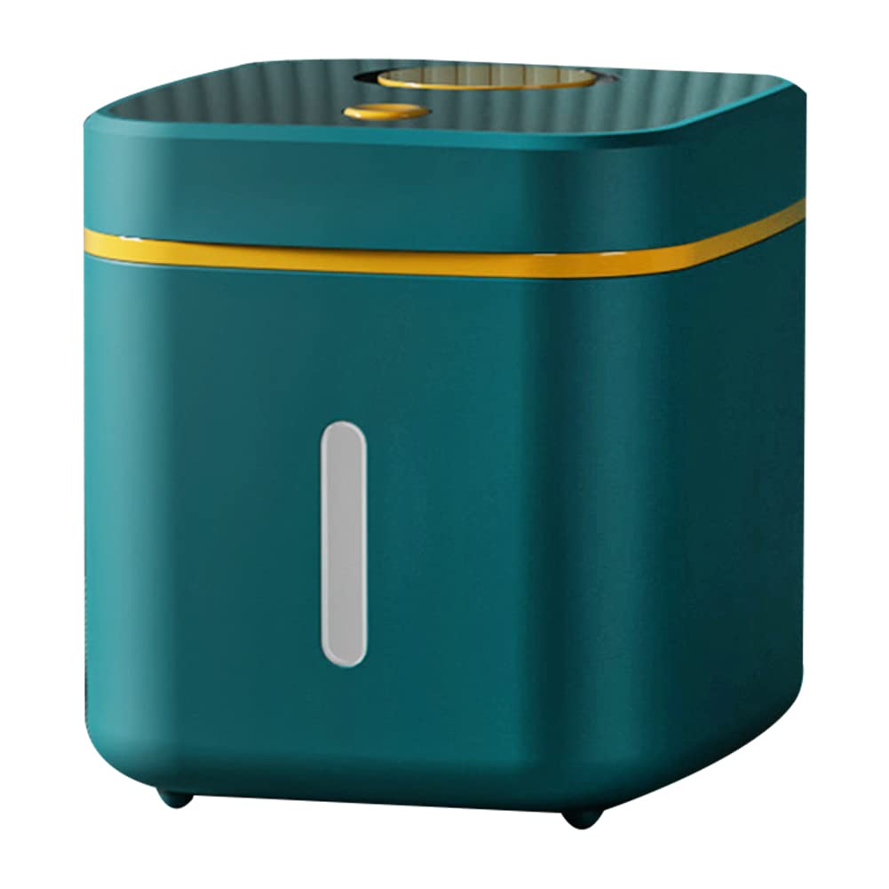 10KG Airtight Kitchen Storage Container - Moisture-Proof Food Bucket for Rice, Grains & Pet Food | BPA-Free Plastic with Locking Lid | Ideal for Home Pantry Organization & Pet Food Storage (Dark Green)