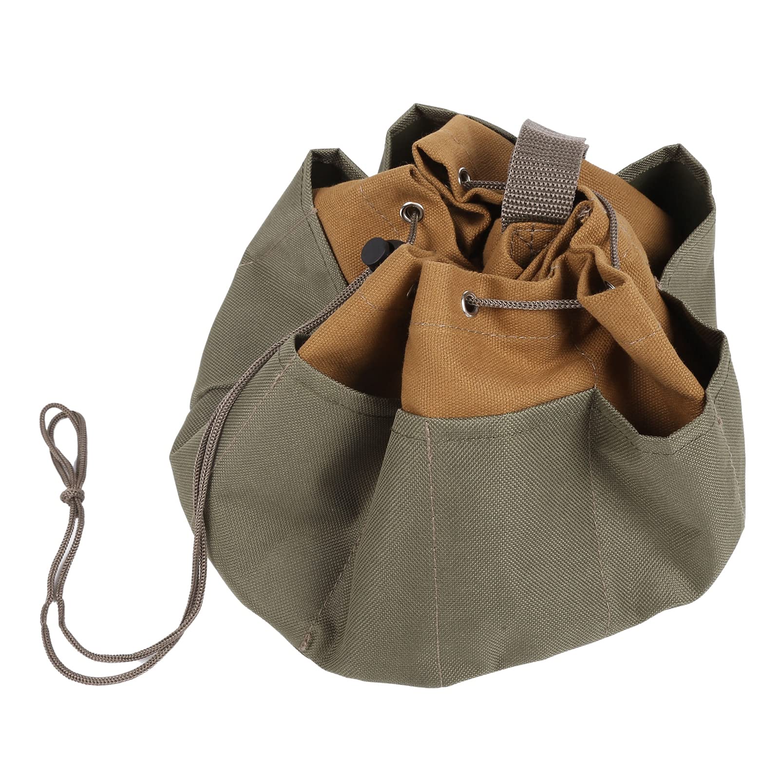 Heavy Duty Canvas Tool Organizer Bag with Multiple Pockets - Durable Plumber Repair Kit & Hardware Storage for Nuts, Screws, Bolts - Perfect for Home DIY, Construction Sites, and Automotive Workshops