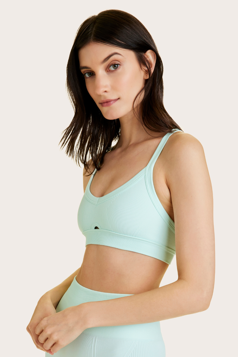 Barre Cami Bra in Mint Green - Comfortable Yoga & Workout Top for Women | Perfect for Pilates, Barre & Fitness Classes