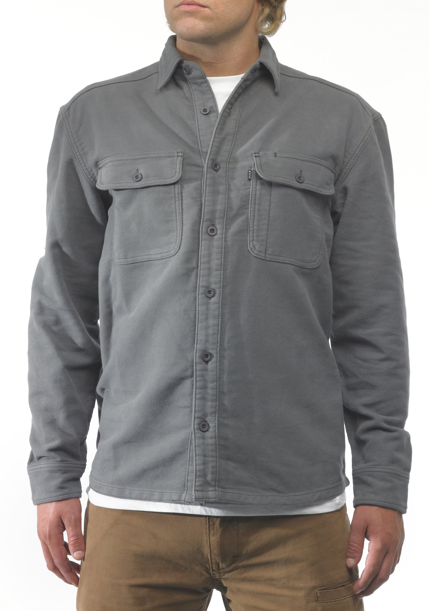 KAVU Men's Fence Post Shirt - Lightweight Quick-Dry Button Up Shirt for Outdoor Adventures, Hiking & Casual Wear