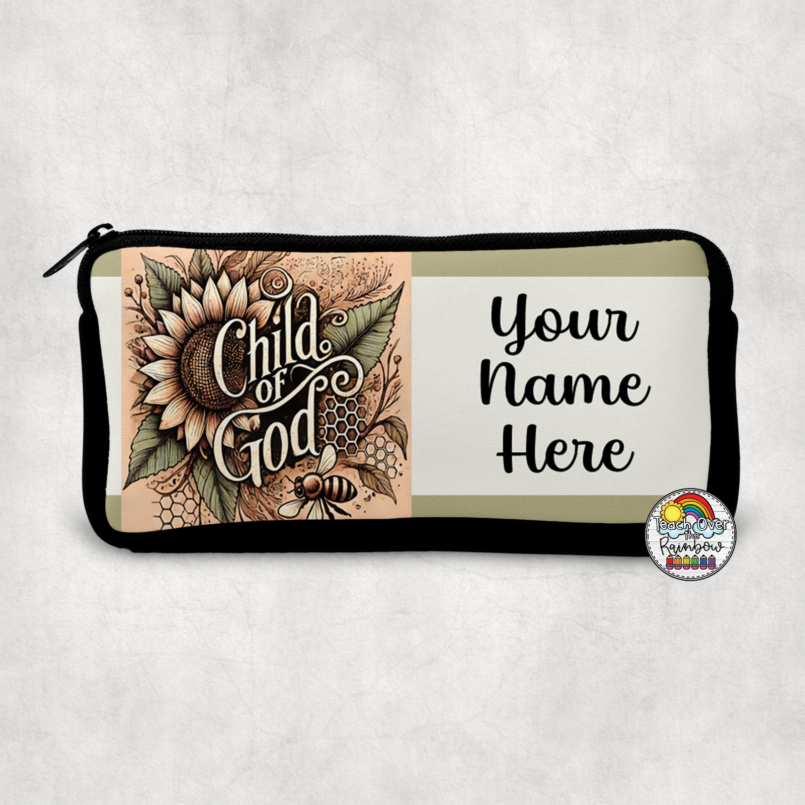 Child of God Small Pencil Case - Religious School Supplies for Kids - Perfect for Sunday School, Bible Study & Christian Homeschooling