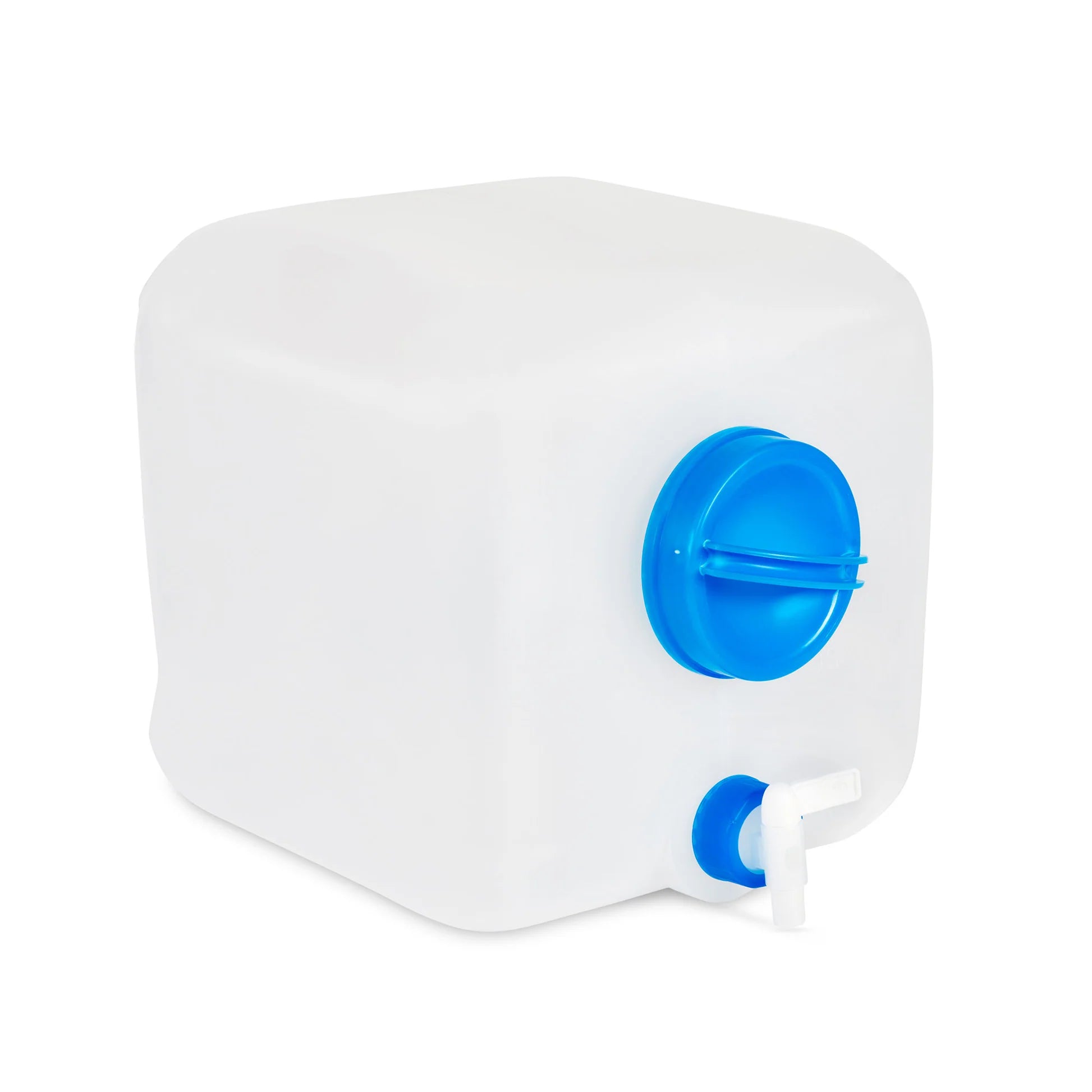 20L Wide Mouth Water Storage Cube - Portable Collapsible Water Container for Camping, Hiking, Emergency & Outdoor Activities