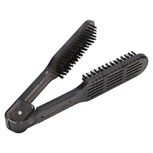 Professional Hair Styling Brush with Heat-Resistant & Anti-Static Technology - Dual-Sided Spring Straightener for Smooth & Shiny Hair - Perfect for Home Use, Salon Styling & Travel