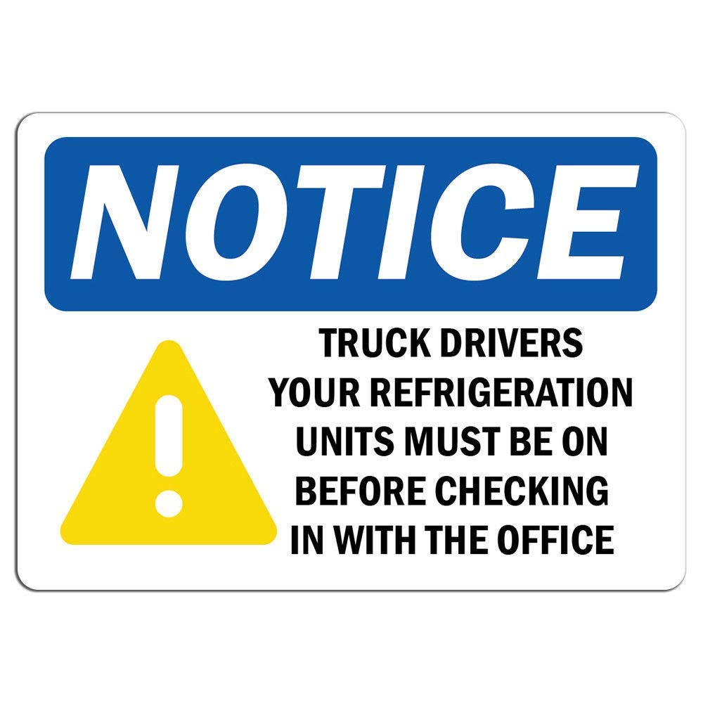 Safety & Warning Vinyl Stickers Bundle - 3 Pack Warehouse Signs (3.5