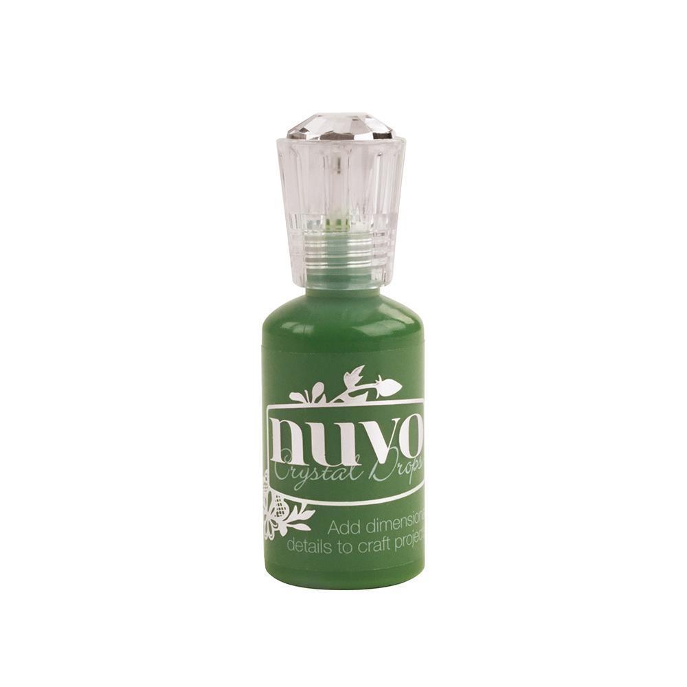 Nuvo Crystal Drops Gloss Woodland Green 663n - Premium Nail Polish for Professional Salon & Home Manicure, Perfect for Special Occasions & Everyday Wear