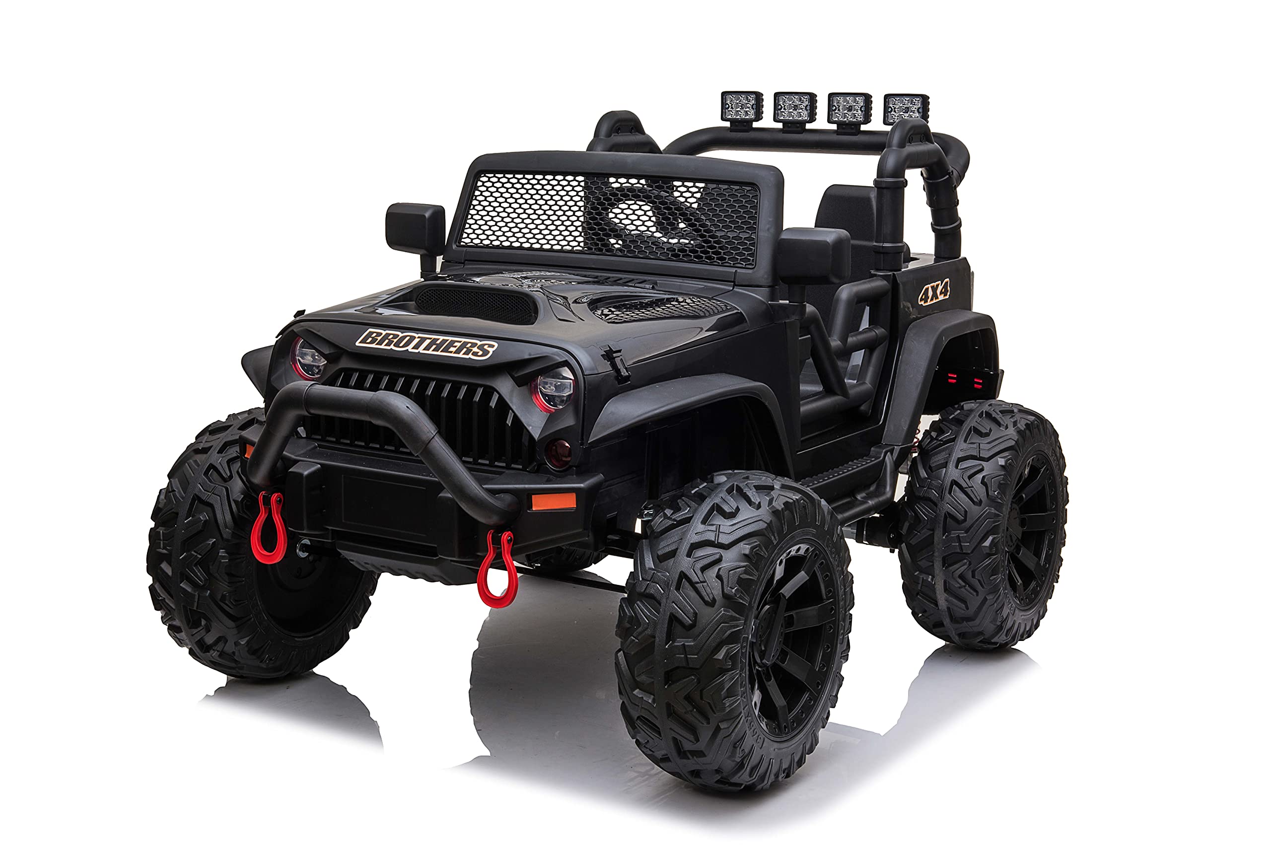 12V Kids Electric Ride-On Car with Remote Control - 2 Seats Battery-Powered Off-Road Truck with LED Lights, Bluetooth Music & Suspension Wheels | Perfect for Outdoor Play, Backyard Adventures & Birthday Gifts