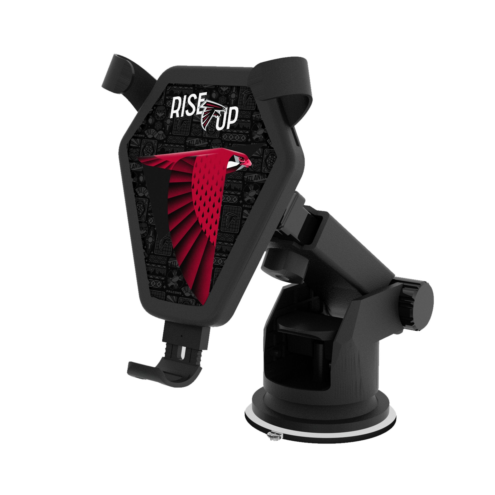 Atlanta Falcons 2024 Limited Edition Wireless Car Charger with Fast Charging - Perfect for Falcons Fans On The Go | Office, Commute & Road Trip Essential