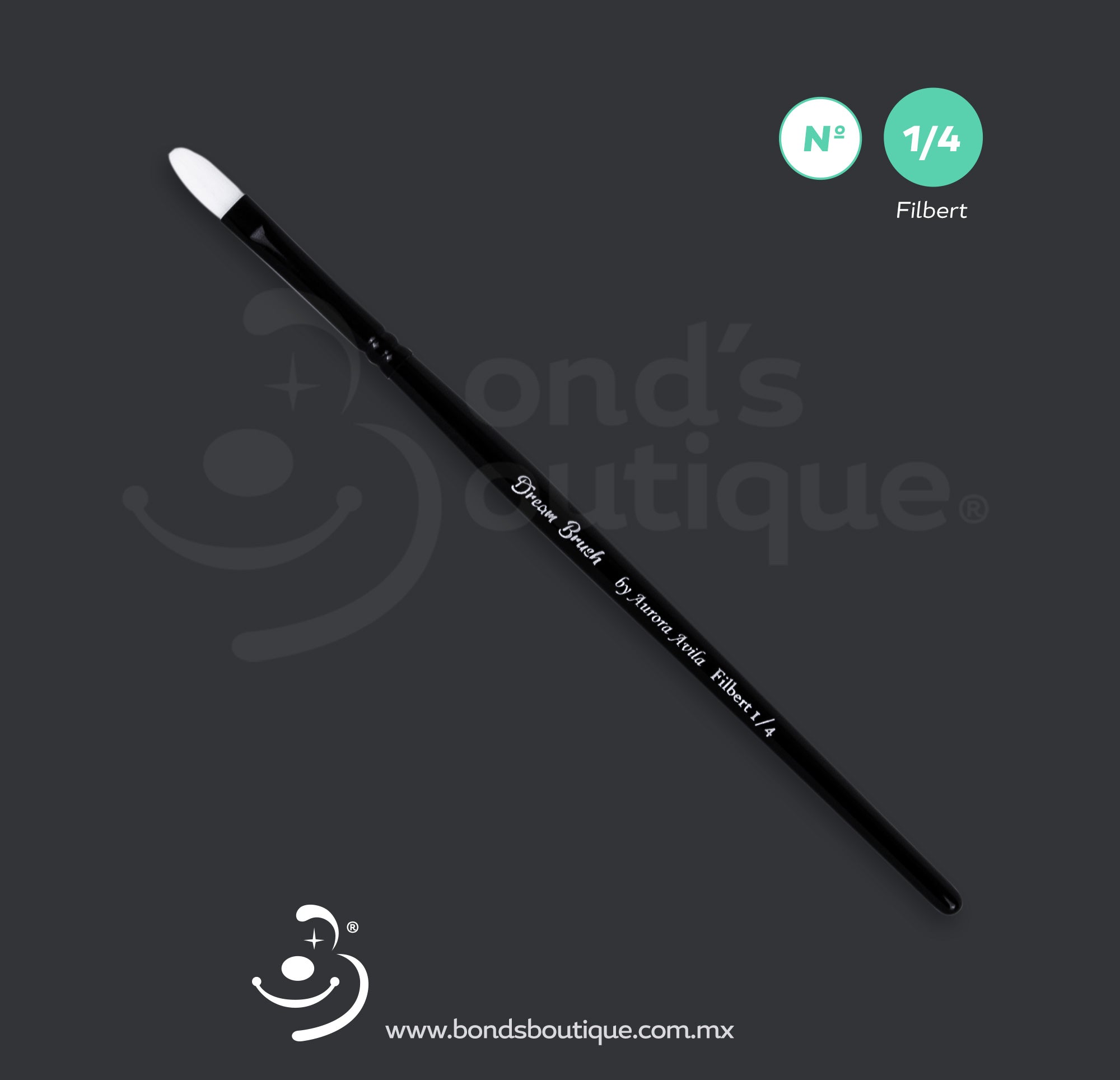 Dream Brush Filbert 1/4 Inch - Premium Artist Paint Brush for Oil & Acrylic Painting - Perfect for Blending, Detailing & Fine Art Techniques