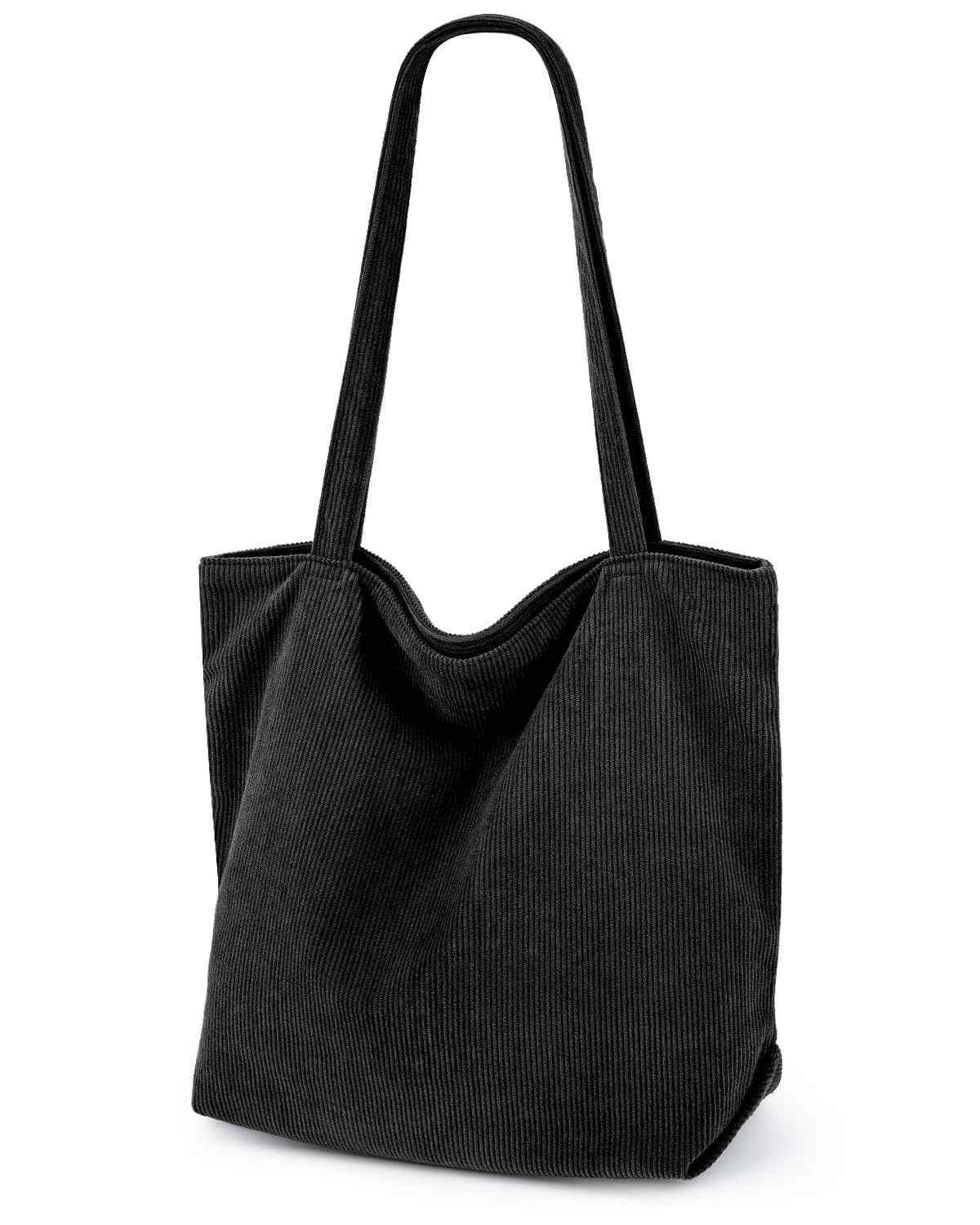Stylish Corduroy Tote Bag for Women - Large Capacity Zippered Hobo Handbag with Inner Pockets | Perfect for Work, Travel & Everyday Use
