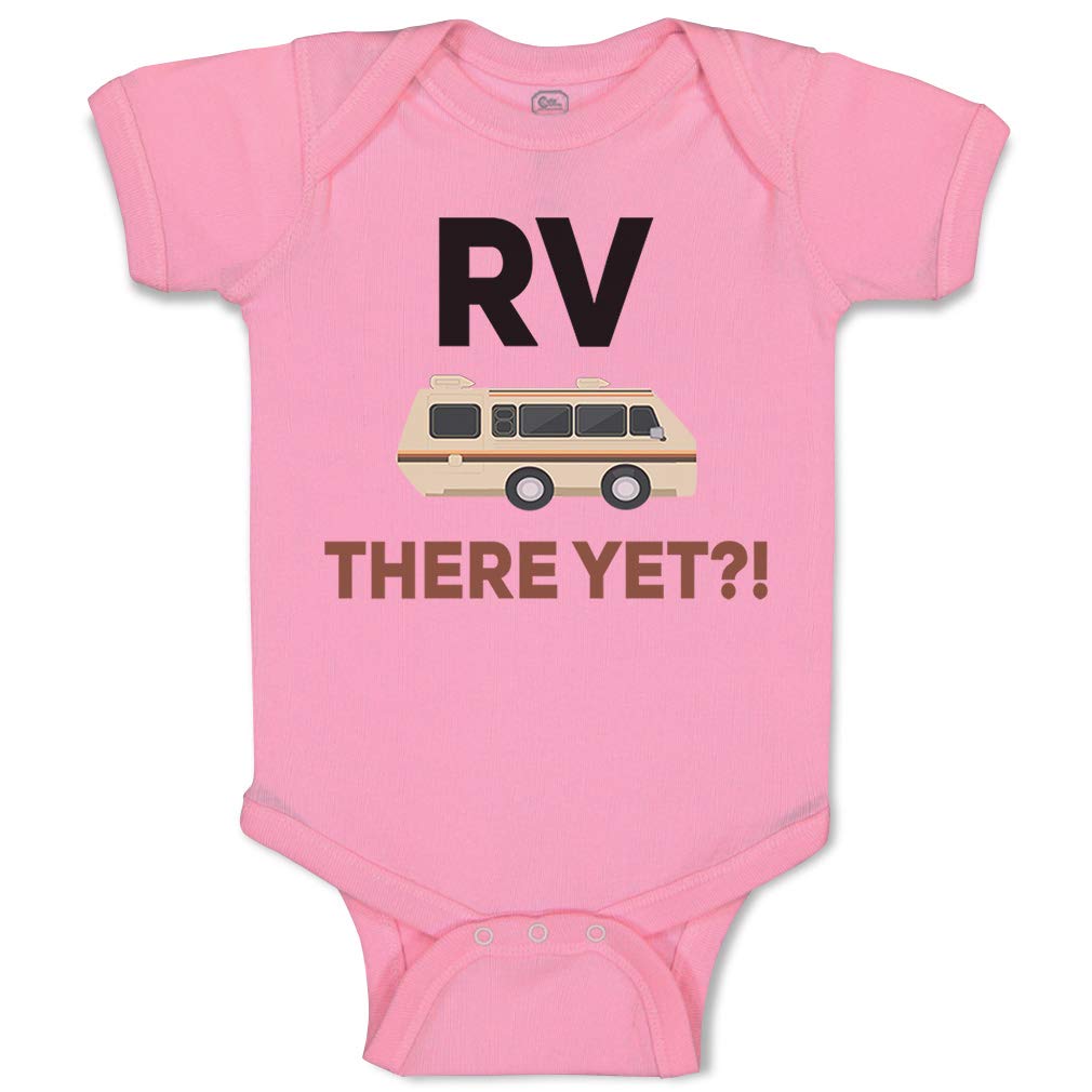 Custom Baby Bodysuit - 'RV There Yet?' Funny Camping Onesie - 100% Cotton Infant Clothes for Boys & Girls - Perfect for Road Trips, Camping Adventures & Outdoor Family Photos