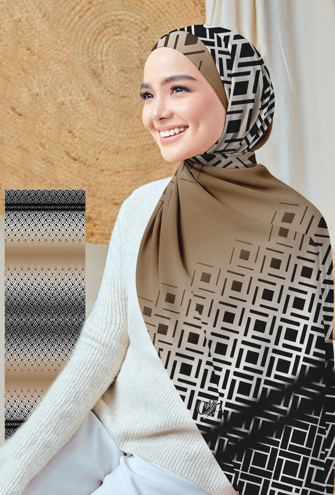 Stylish Kitty Print Hijab Scarf - Soft Muslim Headscarf for Women - Perfect for Daily Wear, Prayer, and Fashion Outfits