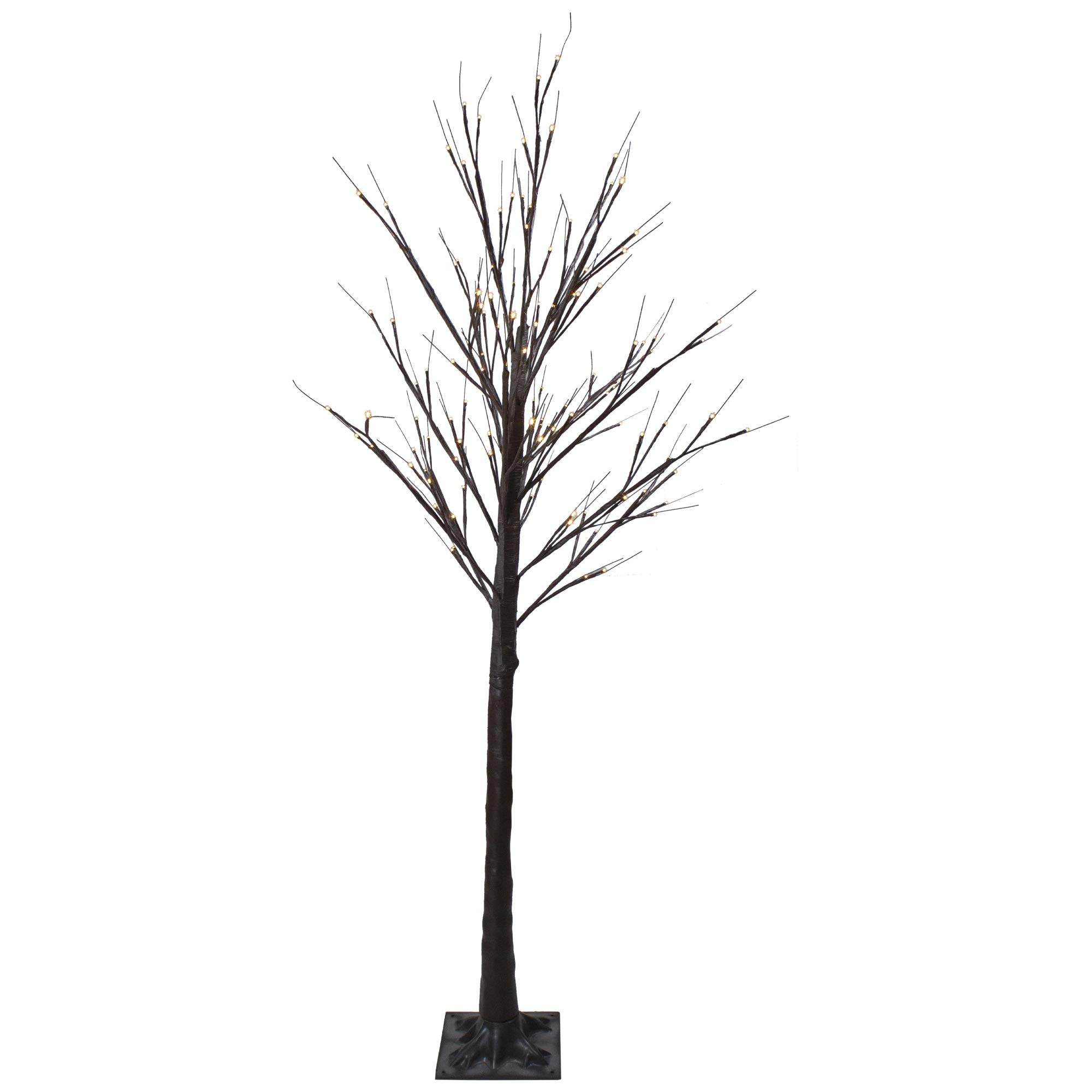 Northlight 6 Foot Lighted Christmas Birch Twig Tree with Warm White LED Lights - Outdoor Holiday Decoration for Porch, Yard, and Garden Festive Decor