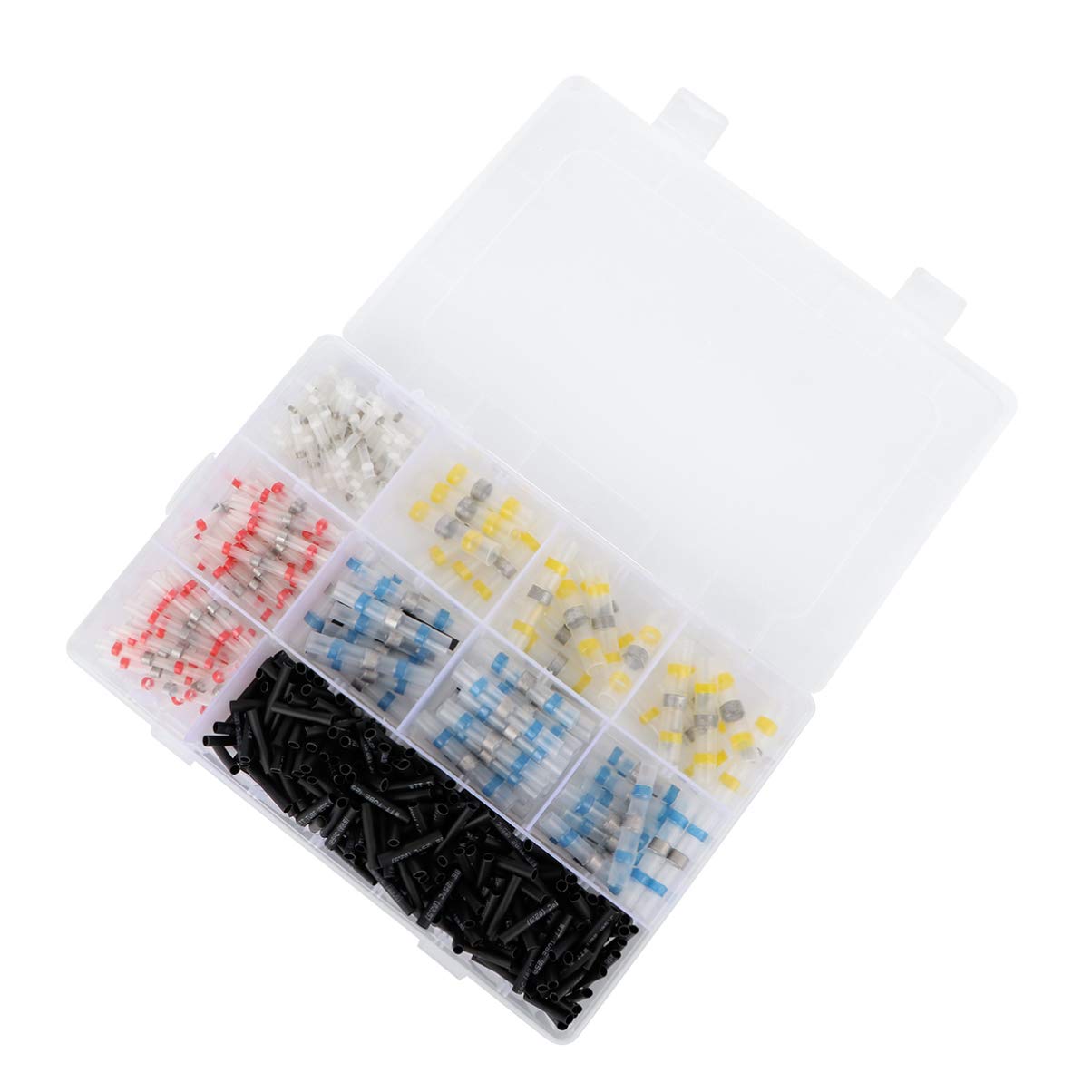 500pcs Waterproof Heat Shrink Butt Connectors - Insulated Solder Wire Terminals for Electrical Wiring | iplusmile Electrical Connectors Kit with Storage Case | Ideal for Automotive, Marine & DIY Electronics Projects